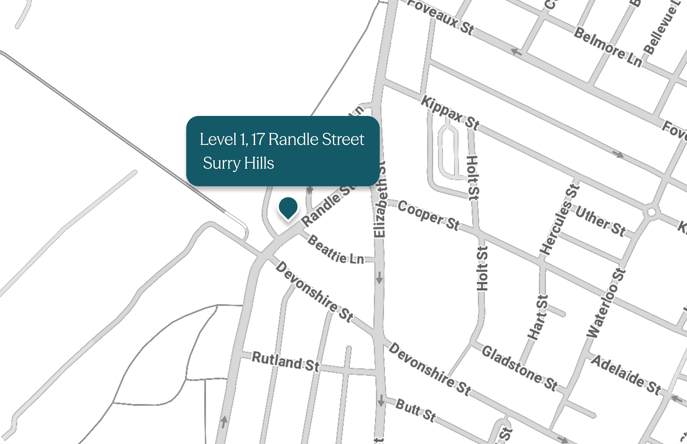 Clinic location map